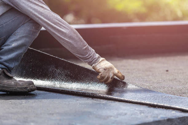 Professional Waterproofing technician working in Clay Center, OH